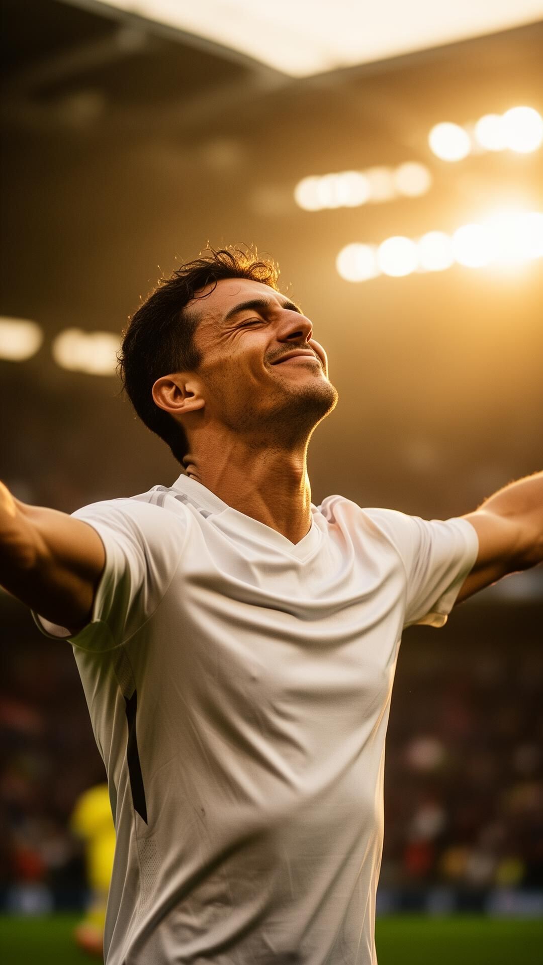 Football player celebrating a goal